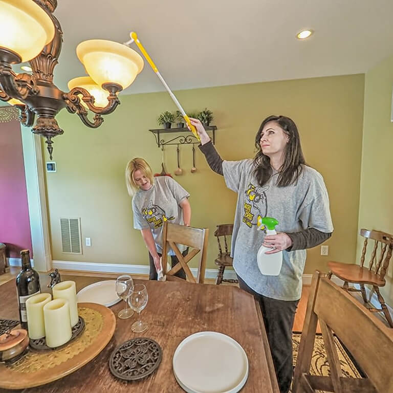 cleaner-dusting-lights